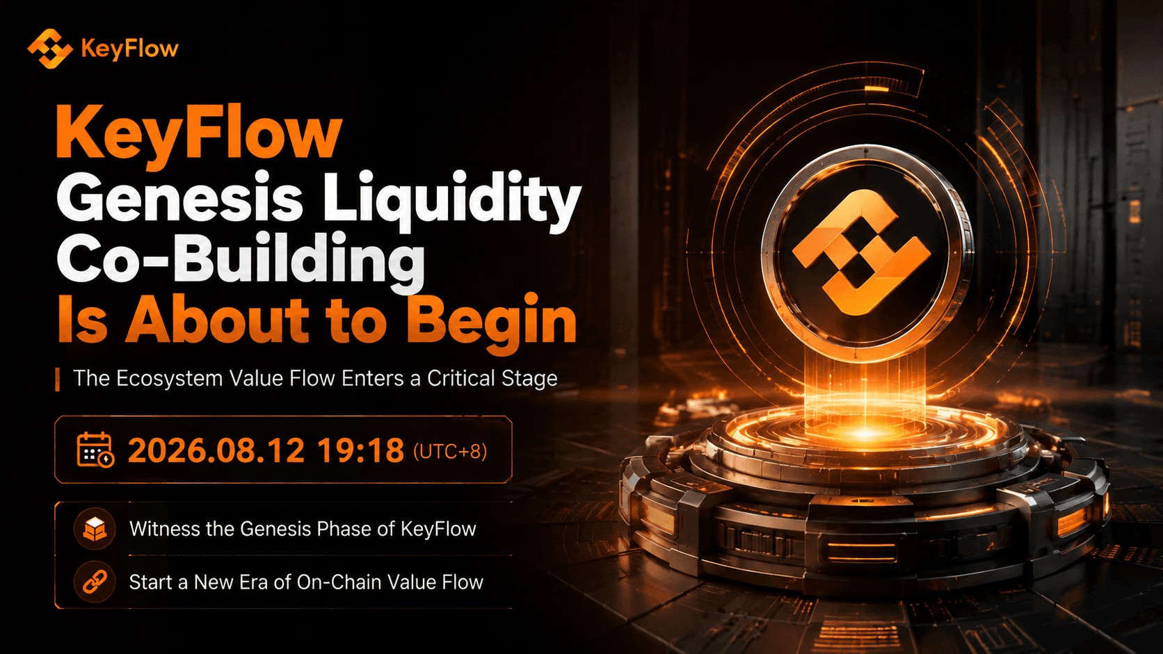 KeyFlow Genesis Liquidity Pool Co-Building will open on August 12, connecting UniKey AI ecosystem value settlement