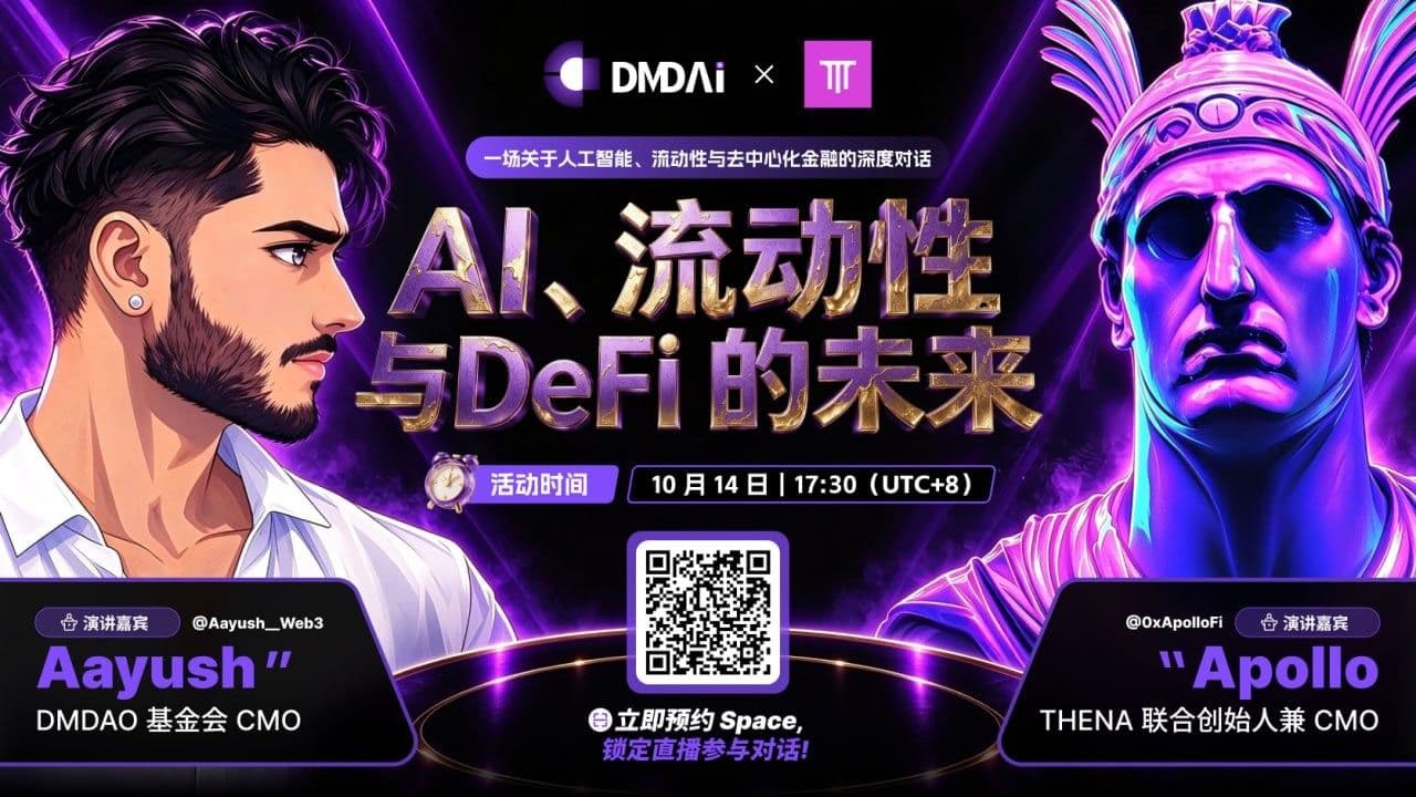 DMDAI 携手 THENA 联合 X Space 圆满落幕:重塑 AI 智算做市与 RWA 链上流动性格局