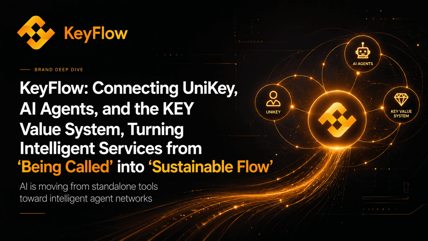 KeyFlow: Connecting UniKey, AI Agents, and the KEY Value System, Turning Intelligent Services from “Being Called” into “Sustainable Flow”