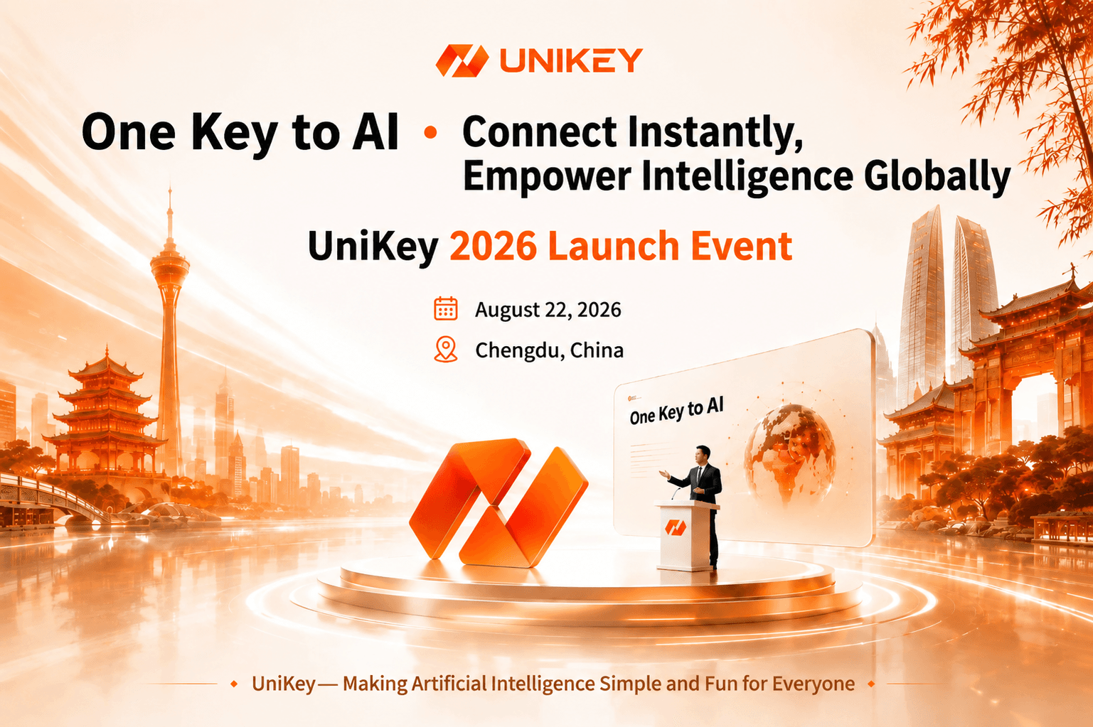 Advancing AI Agent Applications and Infrastructure Development | UniKey 2026 Chengdu Launch Event Held, Entering into Cooperation with Hong Kong Victoria Harbour Capital Foundation