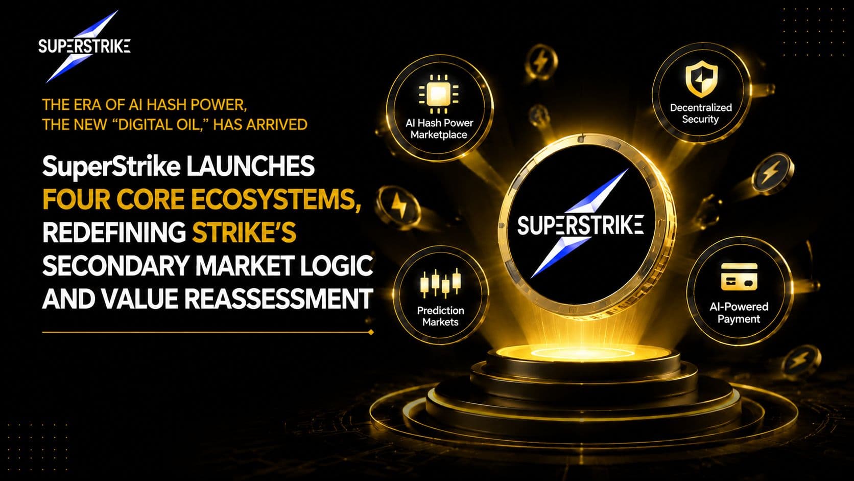 AI Hash Power “Digital Oil” Era Arrives: SuperStrike Launches Fourfold Ecosystem Sectors, STRIKE’s Secondary Market Logic and Value Reassessment