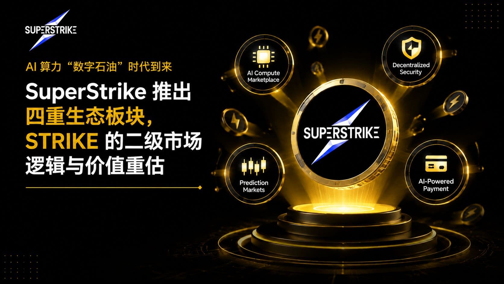 AI 算力“数字石油”时代到来:SuperStrike 推出四重生态板块,STRIKE 的二级市场逻辑与价值重估