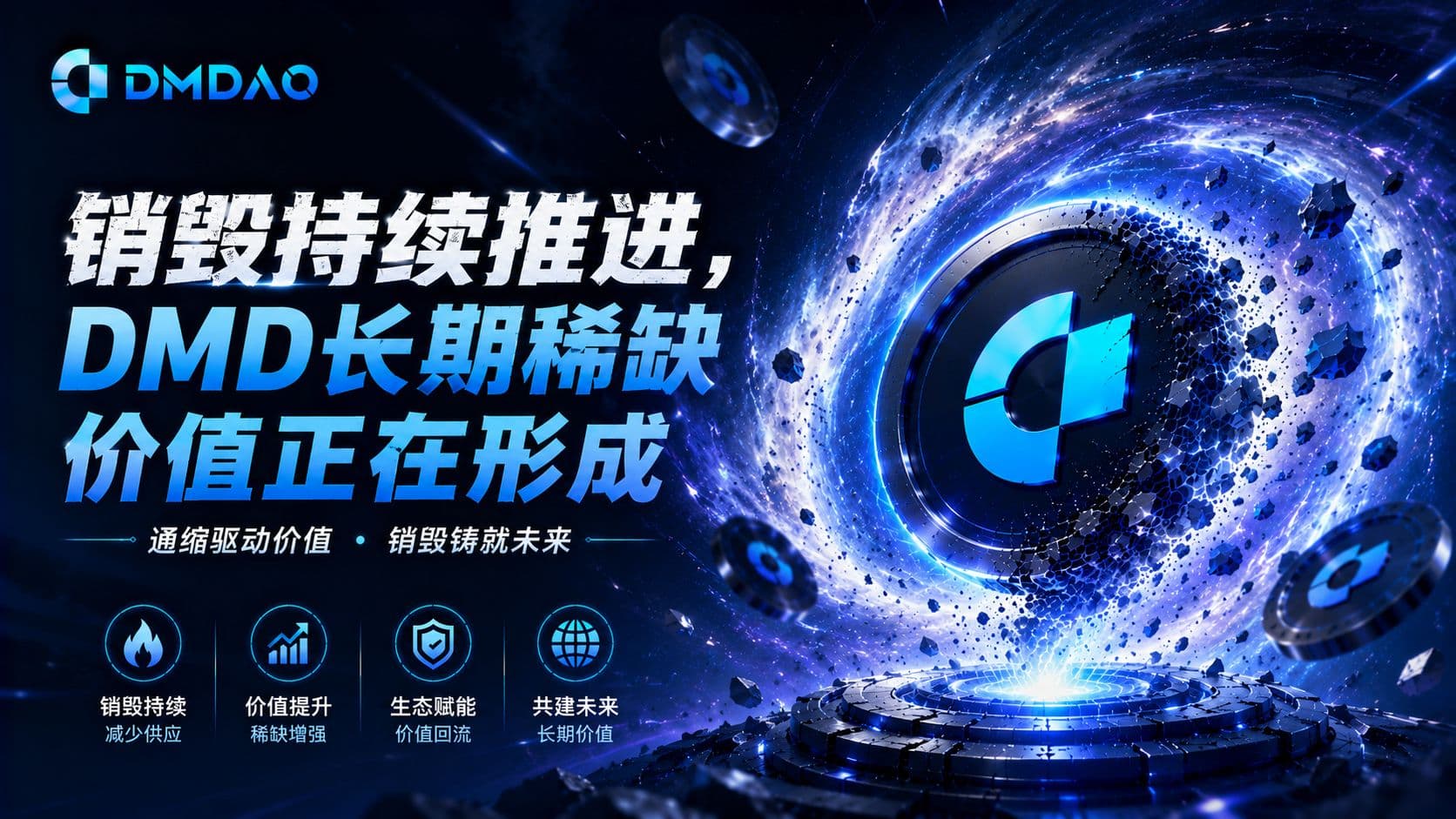 DMDAO:销毁持续推进,DMD长期稀缺价值正在形成