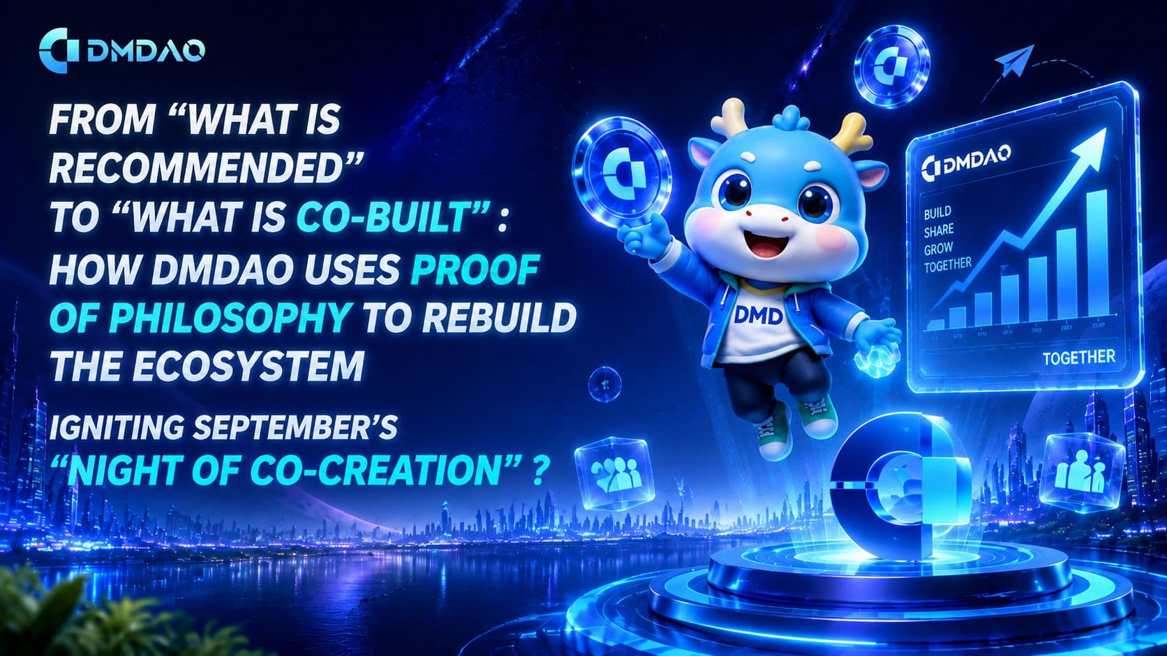 From “Recommended-as-Earned” to “Built-as-Earned”: How DMDAO Reshapes the Ecosystem with Token Philosophy and Ignites the September “Consensus Gravity Night”
